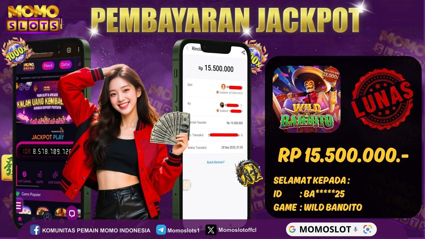 MOMOSLOTS JACKPOT SLOT WILD BANDITO